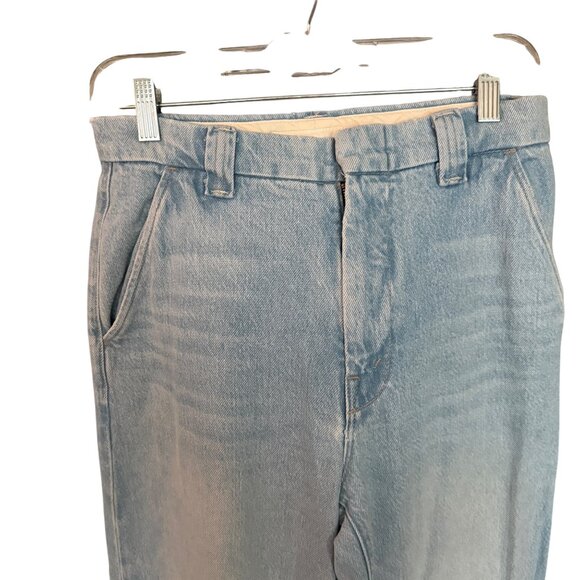 Mother Snacks! The Lunch Money Sneak Wide Leg Jeans - Picture 4 of 8